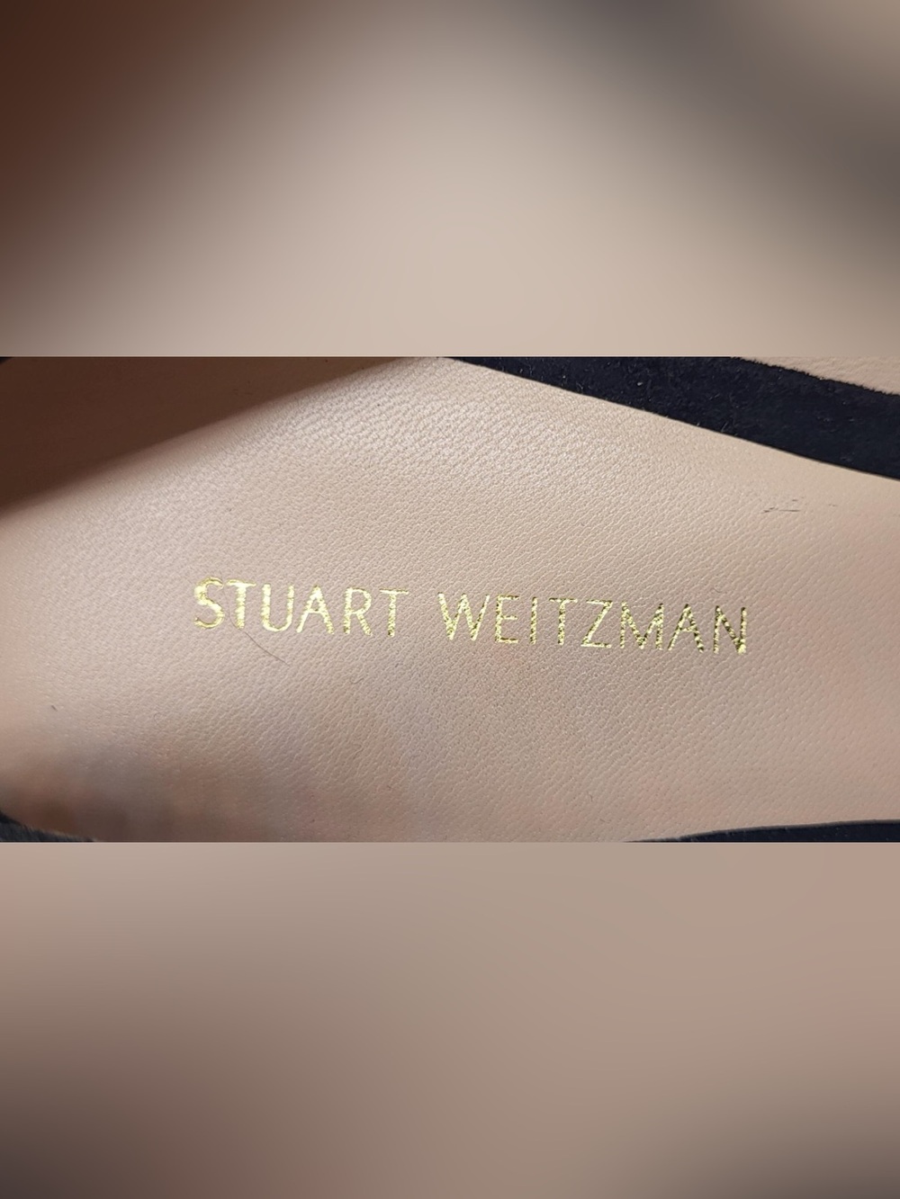 Stuart Weitzman "Royal" Black Suede Pointed Toe Stiletto Pumps - Size 8.5 - NWT - Picture 9 of 16